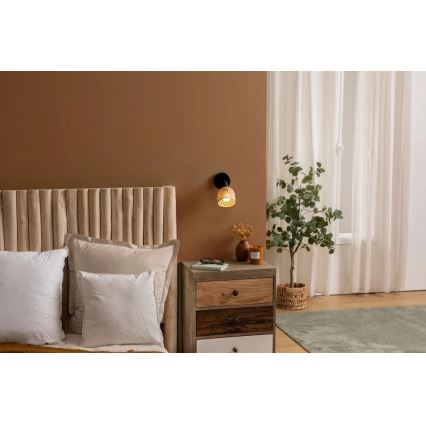 Atmosphera - Aplique de parede orientável LIO 1xE14/25W/230V bambu