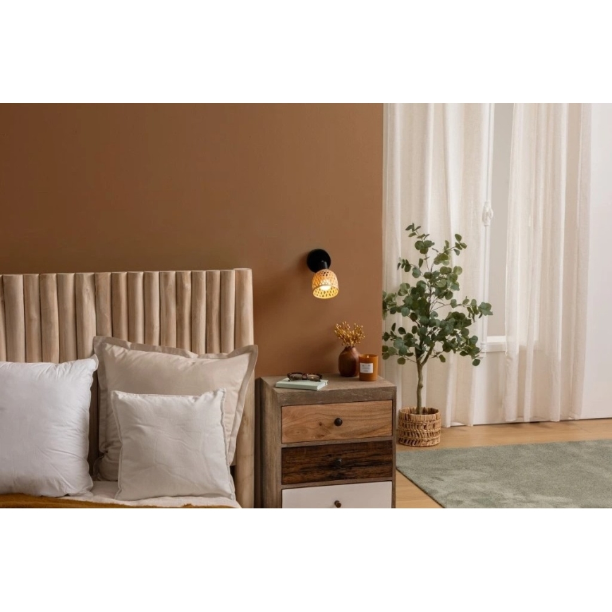 Atmosphera - Aplique de parede orientável LIO 1xE14/25W/230V bambu