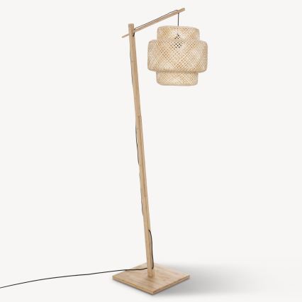 Atmosphera - Candeeiro de chão LIBY 1xE27/40W/230V bambu
