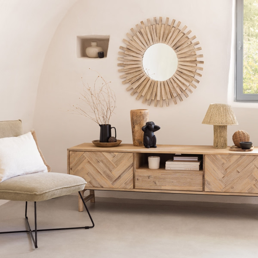 Atmosphera - Candeeiro de mesa ADRIA 1xE27/40W/230V juta