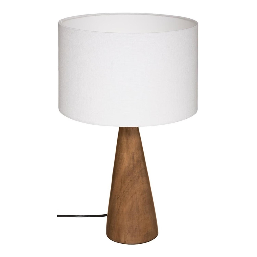 Atmosphera - Candeeiro de mesa AINA 1xE27/25W/230V pinho