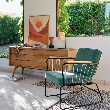 Atmosphera - Candeeiro de mesa ALI 1xE27/25W/230V bambu