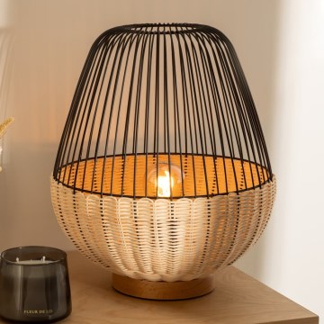 Atmosphera - Candeeiro de mesa ANEA 1xE27/40W/230V vime