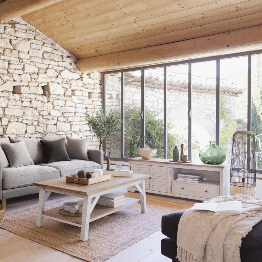 Atmosphera - Candeeiro de mesa ANEA 1xE27/40W/230V vime