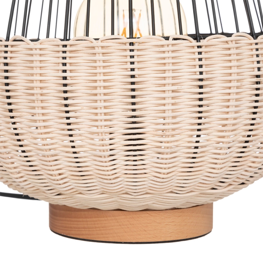 Atmosphera - Candeeiro de mesa ANEA 1xE27/40W/230V vime