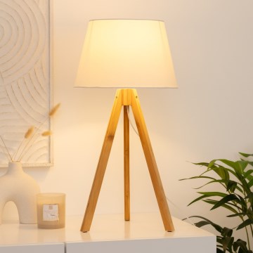 Atmosphera - Candeeiro de mesa BAHI 1xE14/40W/230V bambu