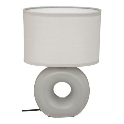 Atmosphera - Candeeiro de mesa BARU 1xE14/40W/230V cinzento