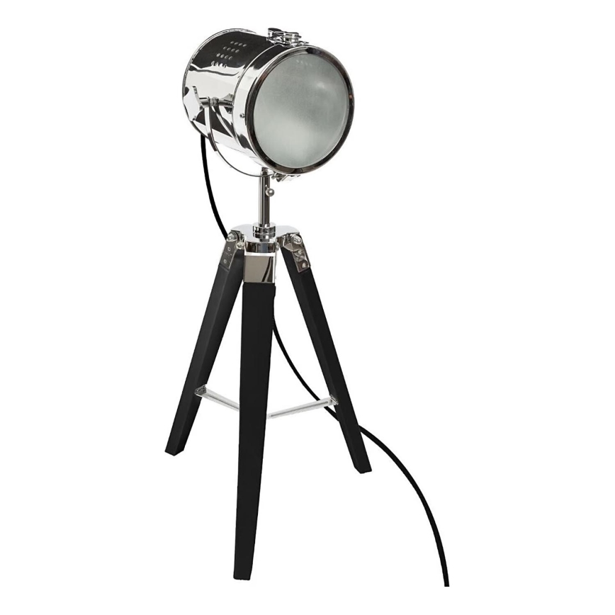 Atmosphera - Candeeiro de mesa EBOR 1xE14/25W/230V pinho/cromado brilhante