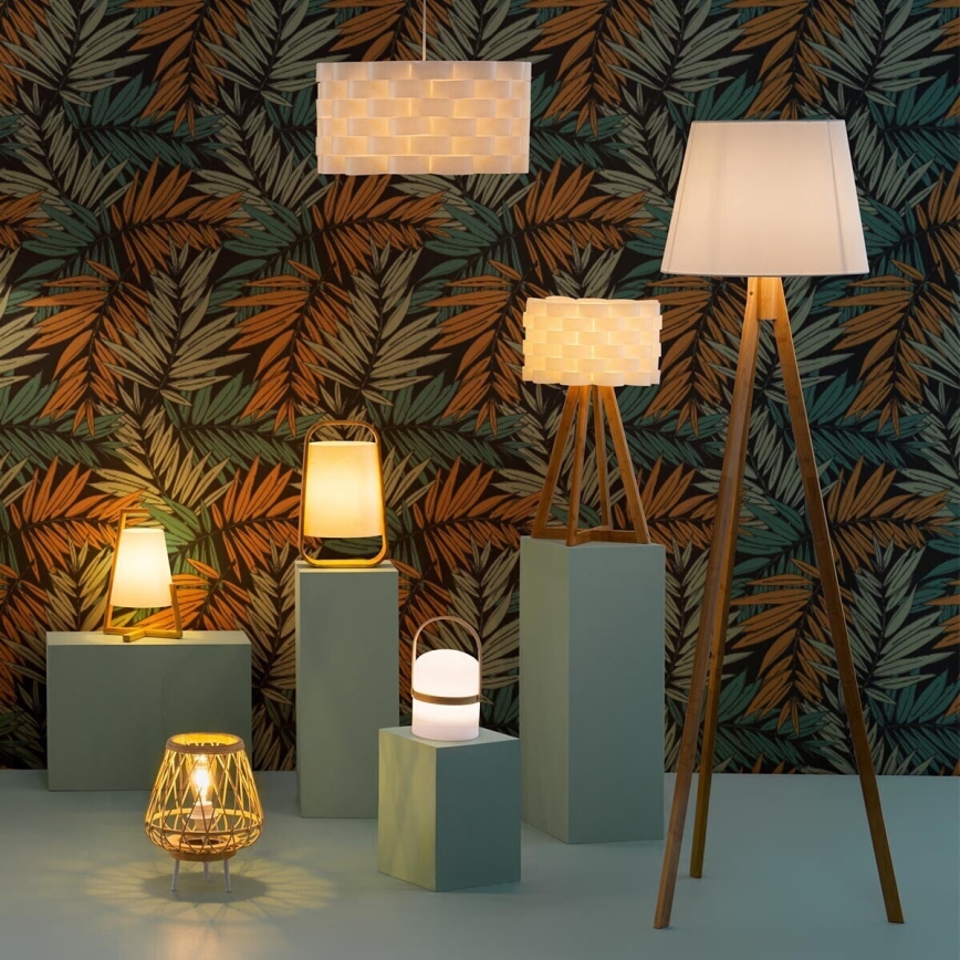 Atmosphera - Candeeiro de mesa GONG 1xE14/40W/230V bambu