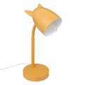 Atmosphera - Candeeiro de mesa infantil OREILLES 1xE14/40W/230V amarelo