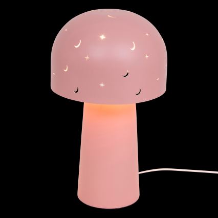 Atmosphera - Candeeiro de mesa infantil STARRY MUSHROOM 1xE14/25W/230V rosa