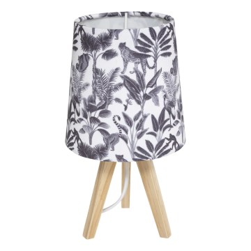 Atmosphera - Candeeiro de mesa JUNGLE 1xE14/25W/230V em pinho