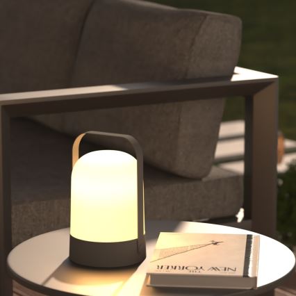 Atmosphera - Candeeiro de mesa LED portátil de exterior LED JERTA LED/2xAA IP44