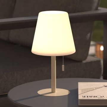 Atmosphera - Candeeiro de mesa LED RGBW para exterior ZACK LED/3,7V 1200 mAh IP44 bege