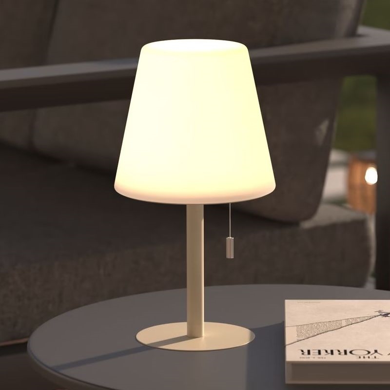 Atmosphera - Candeeiro de mesa LED RGBW para exterior ZACK LED/3,7V 1200 mAh IP44 bege