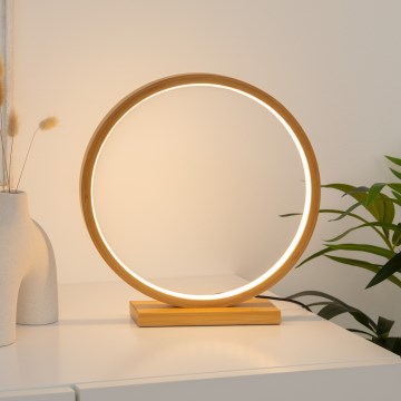 Atmosphera - Candeeiro de mesa LED STELA LED/2,7W/230V bambu