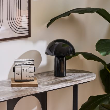 Atmosphera - Candeeiro de mesa LITO 1xE27/25W/230V preto