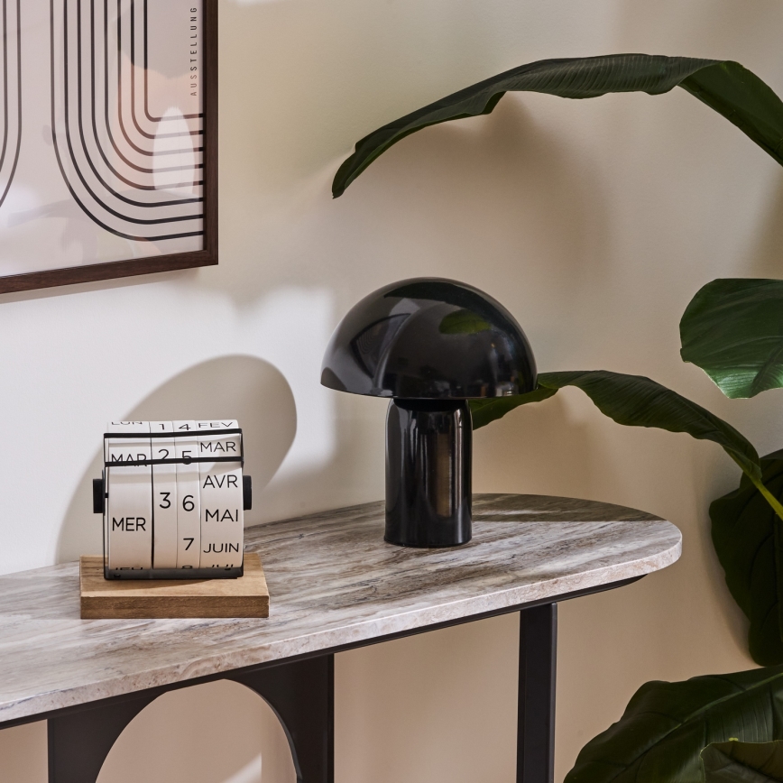 Atmosphera - Candeeiro de mesa LITO 1xE27/25W/230V preto