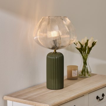 Atmosphera - Candeeiro de mesa PHYLAS 1xE14/40W/230V verde