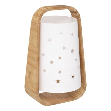 Atmosphera - Candeeiro de mesa STARS 1xE14/40W/230V bambu