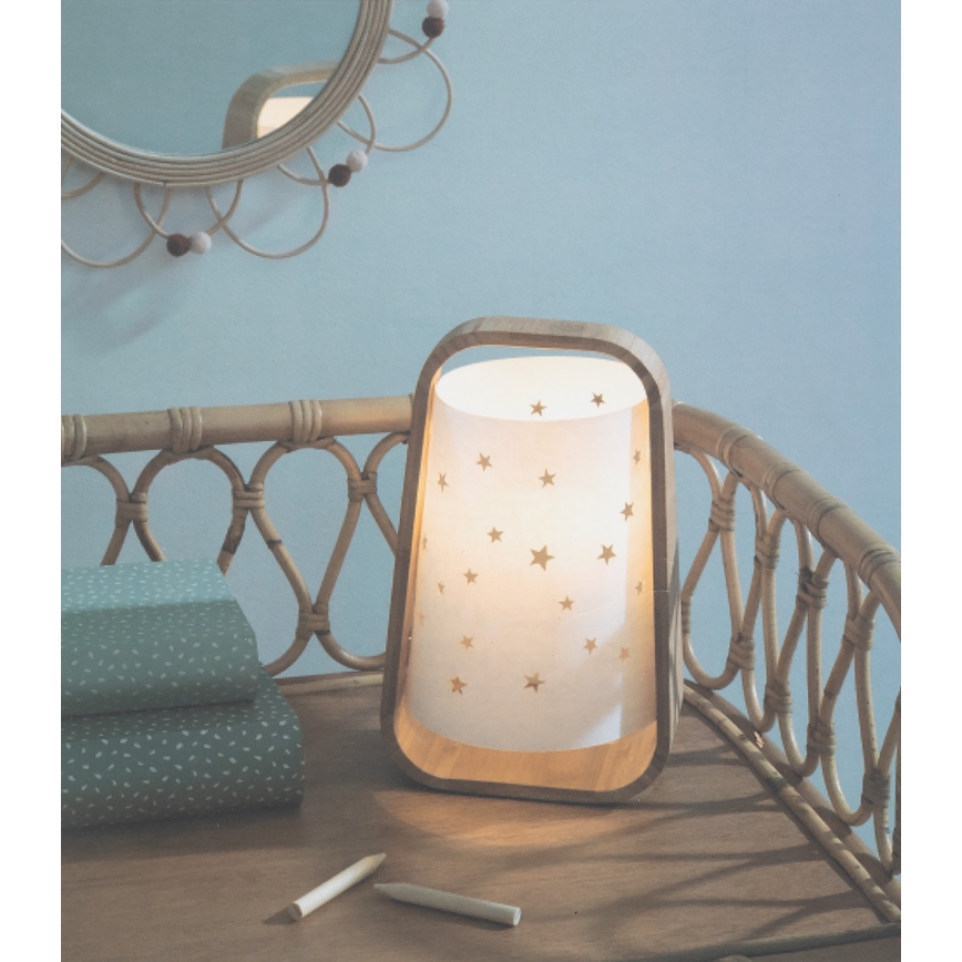 Atmosphera - Candeeiro de mesa STARS 1xE14/40W/230V bambu