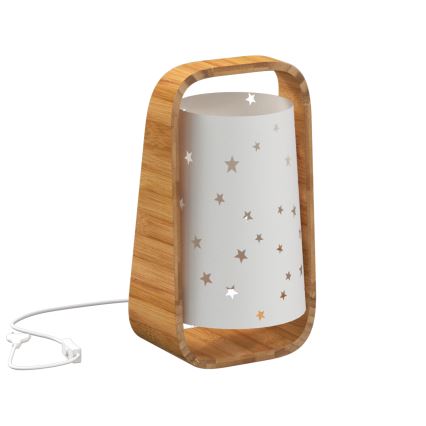 Atmosphera - Candeeiro de mesa STARS 1xE14/40W/230V bambu