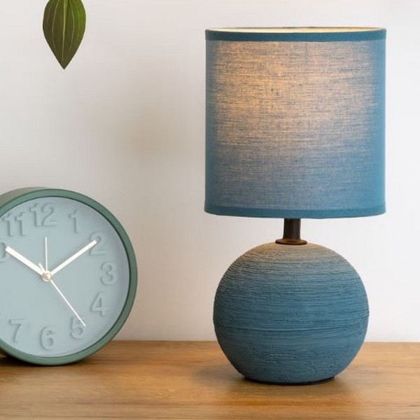 Atmosphera - Candeeiro de mesa TIMÉO 1xE14/60W/230V azul