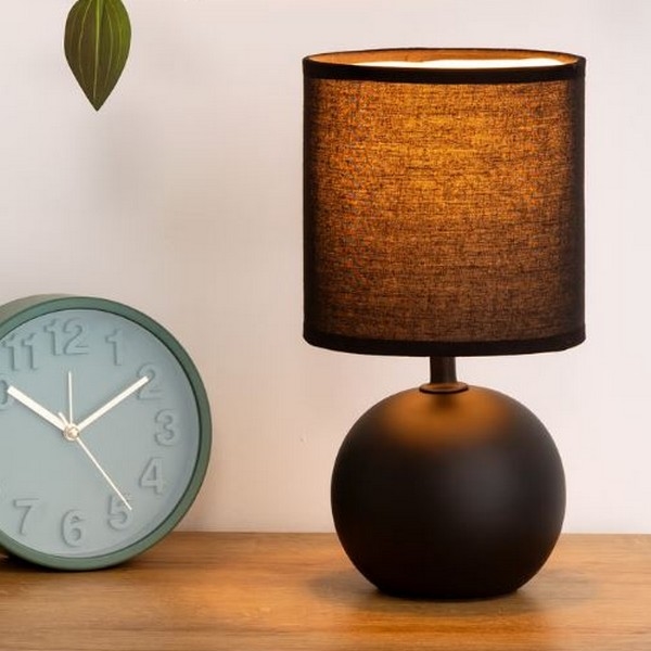 Atmosphera - Candeeiro de mesa TIMÉO 1xE14/60W/230V mate preto