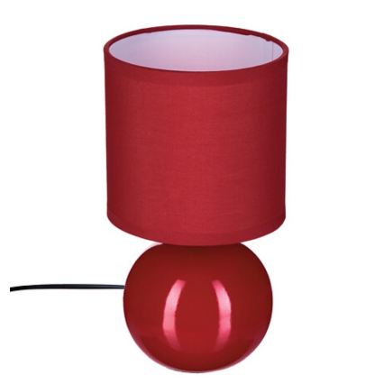 Atmosphera - Candeeiro de mesa TIMÉO 1xE14/60W/230V vermelho