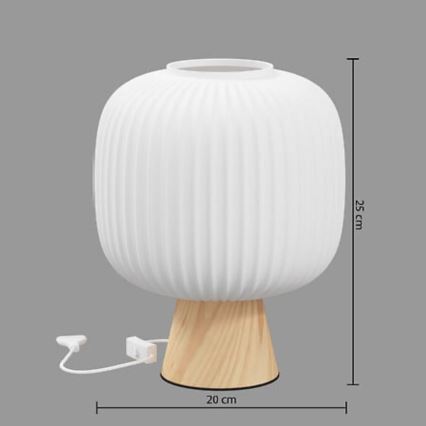 Atmosphera - Candeeiro de mesa TRAVIS 1xE27/25W/230V