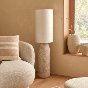 Atmosphera - Candeeiro de pé KEYAH 1xE27/40W/230V cinzento