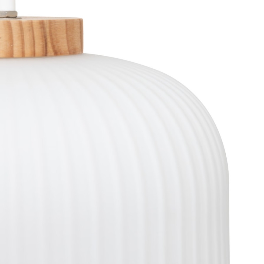 Atmosphera - Candeeiro suspenso com cabo TRAVIS 1xE27/25W/230V pinho