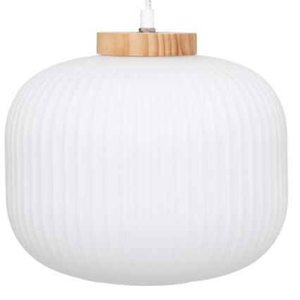 Atmosphera - Candeeiro suspenso com cabo TRAVIS 1xE27/25W/230V pinho