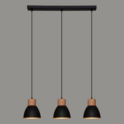 Atmosphera - Candeeiro suspenso DESY 1xE27/40W/230V pinho