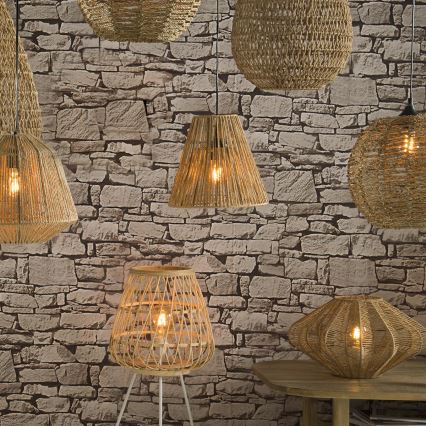 Atmosphera - Candeeiro suspenso GIADA 1xE27/40W/230V juta