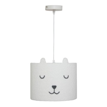 Atmosphera - Candeeiro suspenso infantil com cabo TOXEY 1xE27/25W/230V ursinho