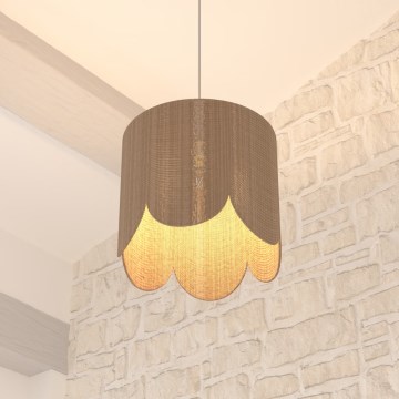 Atmosphera - Candeeiro suspenso JANICE 1xE27/40W/230V juta