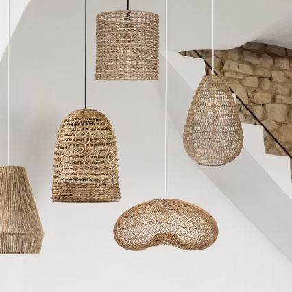 Atmosphera - Candeeiro suspenso JENY 1xE27/40W/230V vime