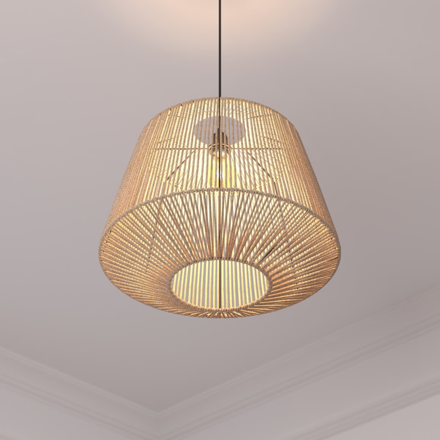 Atmosphera - Candeeiro suspenso JILY 1xE27/40W/230V juta