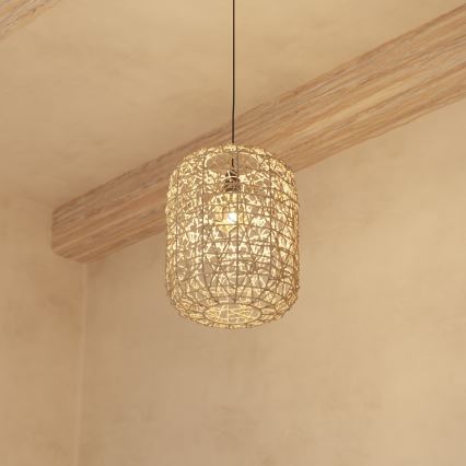 Atmosphera - Candeeiro suspenso RAAHE 1xE27/40W/230V juta