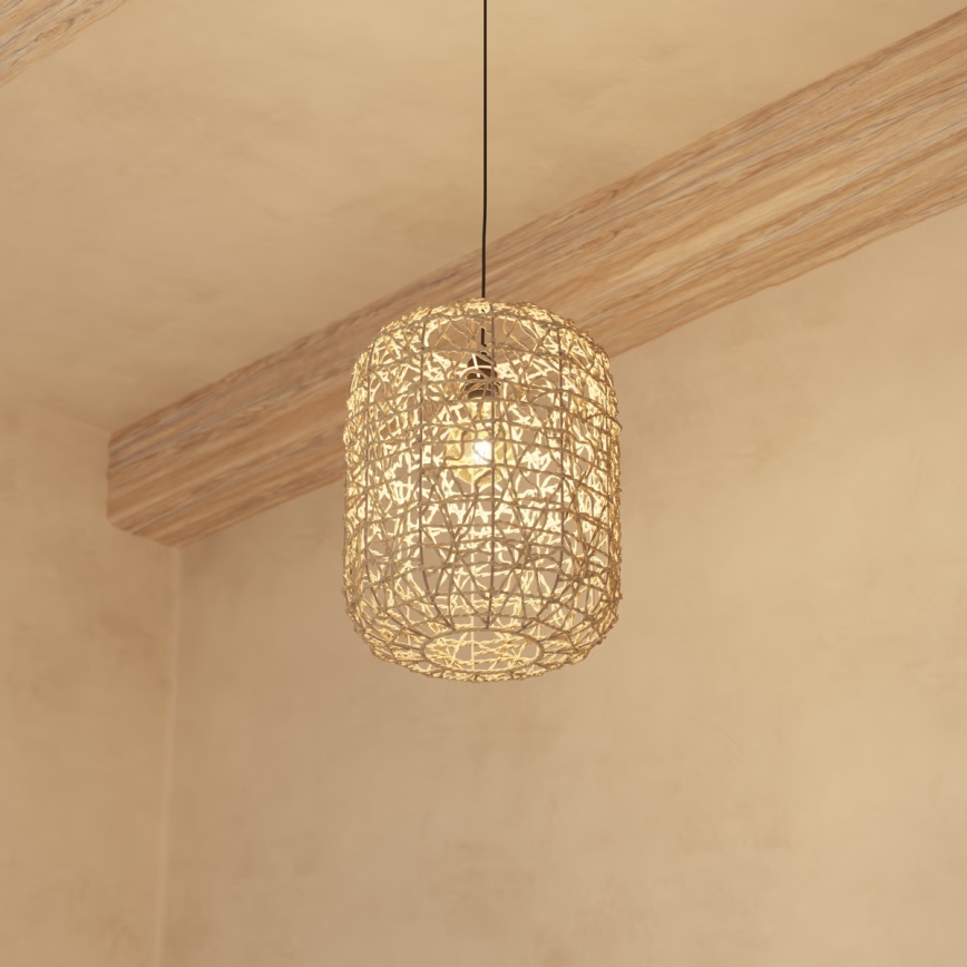 Atmosphera - Candeeiro suspenso RAAHE 1xE27/40W/230V juta