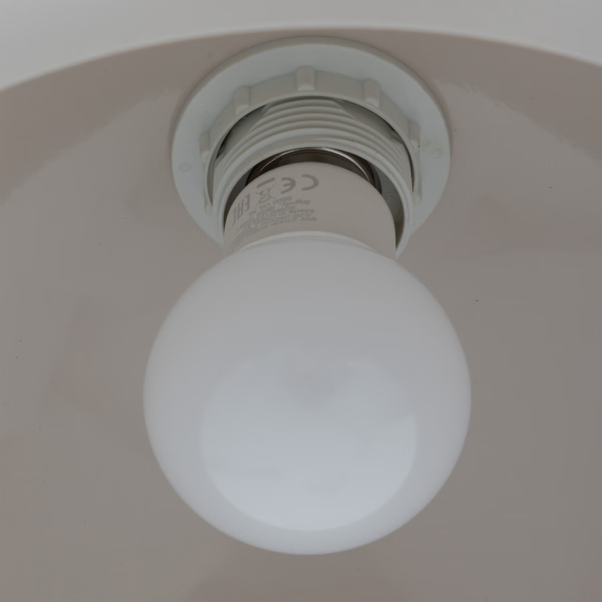 Atmosphera - Candeeiro suspenso SAVIO 1xE27/40W/230V bege