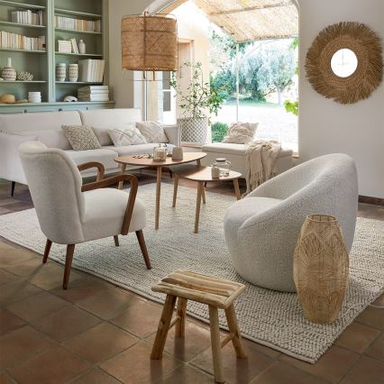 Atmosphera - Espelho de parede AEL diâmetro 80 cm cana