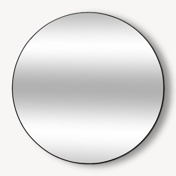 Atmosphera - Espelho de parede ALICE diâmetro 110 cm preto