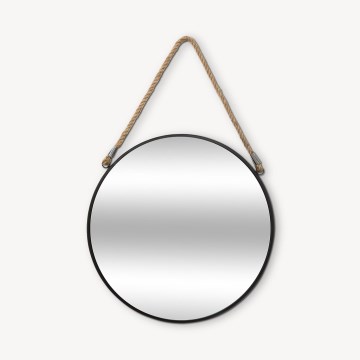 Atmosphera - Espelho de parede EDEN diâmetro 38 cm preto