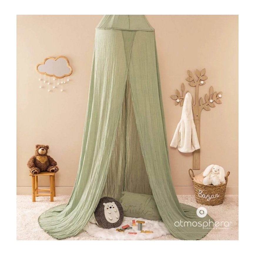 Atmosphera - Espelho de parede infantil CLOUD 40x36 cm em madeira de seringueira