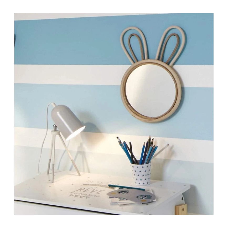 Atmosphera - Espelho de parede infantil RABBIT 37x24 cm bambu