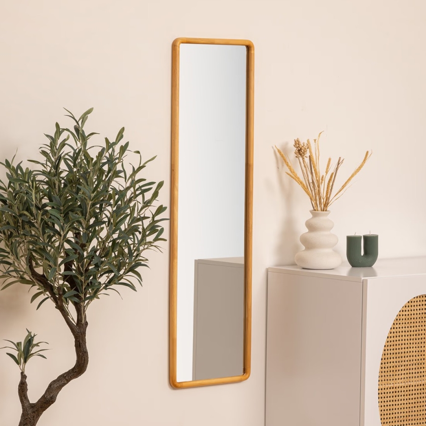 Atmosphera - Espelho de parede KIM 116x35 cm árvore da borracha