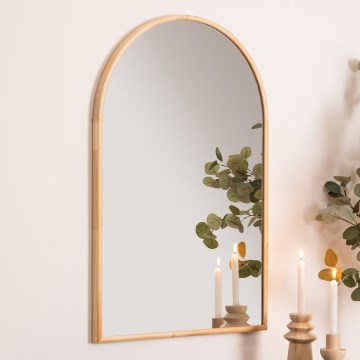 Atmosphera - Espelho de parede KIM 90x60 cm pinho