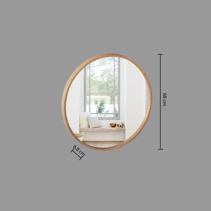 Atmosphera - Espelho de parede LETIZIA diâmetro 68 cm